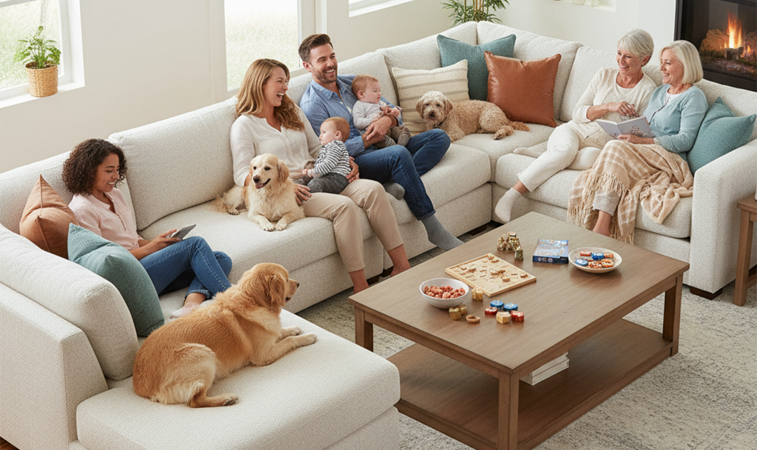 Why Fabric Sectional Sofas Are the Coziest Choice for Families