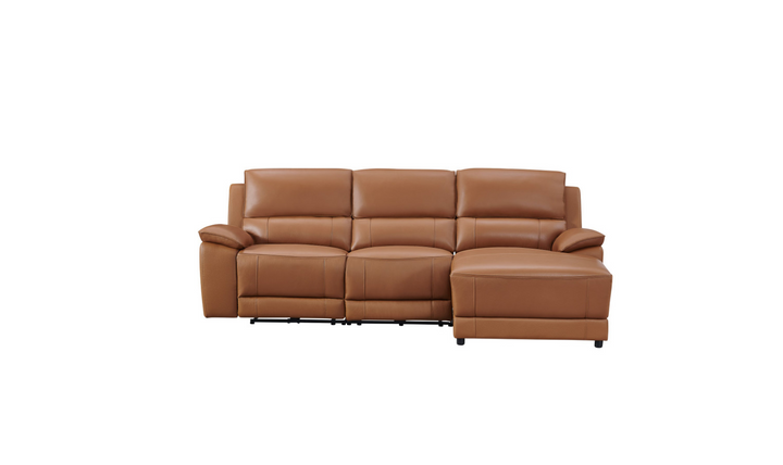 Gio Italia Living Room Set Hailey Adobe Leather Power Recliner Sofa-Jennifer Furniture