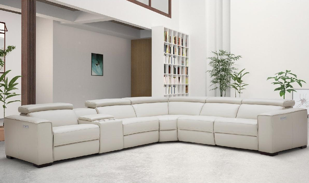 Incanto Leather Motion Sectional