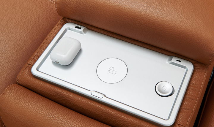 Gio Italia Living Room Set Hailey Adobe Leather Power Recliner Sofa-Jennifer Furniture