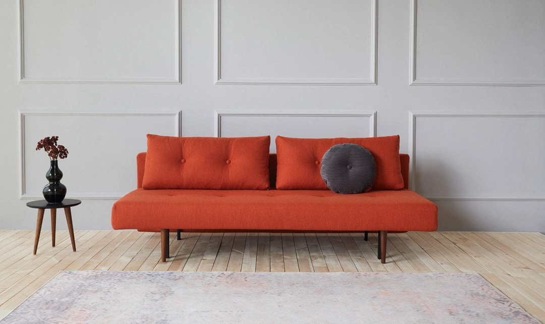 Innovation Living Recast Dark Styletto 2-Seater Fabric Sofa Bed-Jennifer Furniture