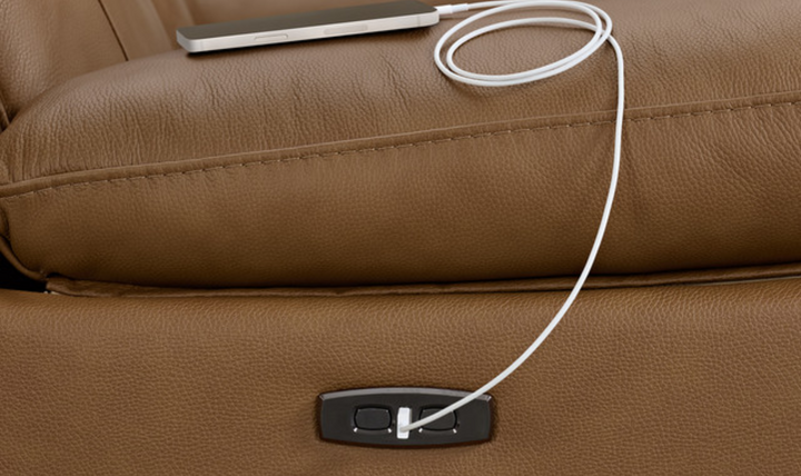 Gio Italia Wyatt Leather Chair with Recliners-Jennifer Furniture