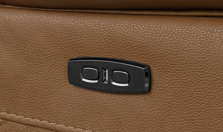 Gio Italia Wyatt Leather Chair with Recliners-Jennifer Furniture