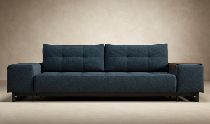 Innovation Living Grand DEL 2-Seater Fabric Sofa Bed with Ottoman-Jennifer Furniture