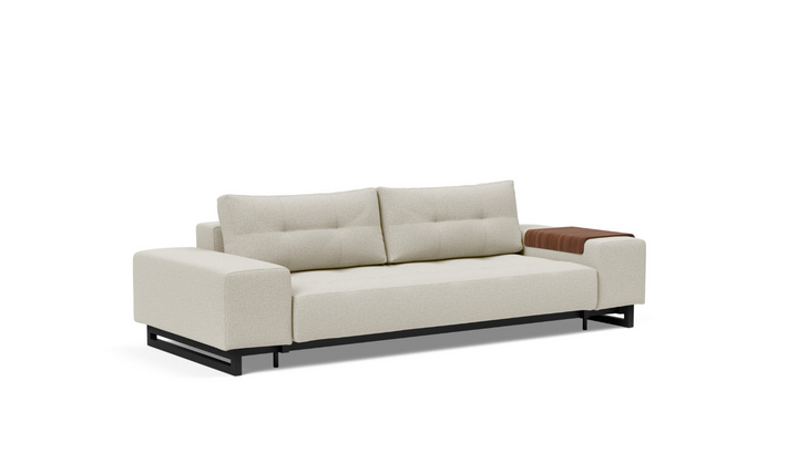 Innovation Living Grand DEL 2-Seater Fabric Sofa Bed with Ottoman-Jennifer Furniture