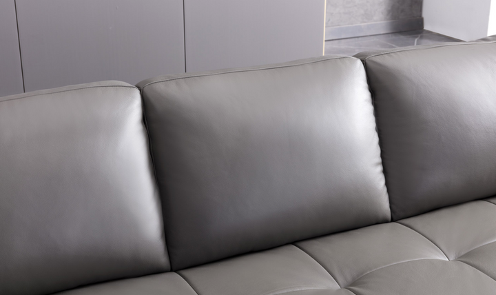 Gio Italia U-Shape Leather Sectional Sofa With Two Color Options-Jennifer Furniture