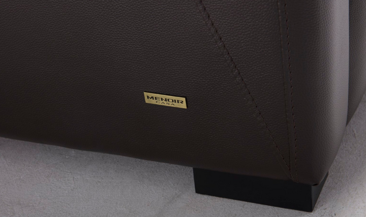 Gio Italia Leather Left-Hand Facing Recliner Sectional Sofa in Brown-Jennifer Furniture