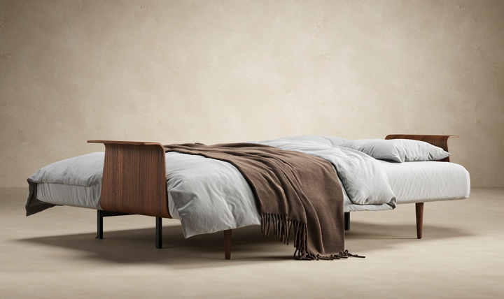 Innovation Living Recast Dark Styletto 2-Seater Fabric Sofa Bed-Jennifer Furniture