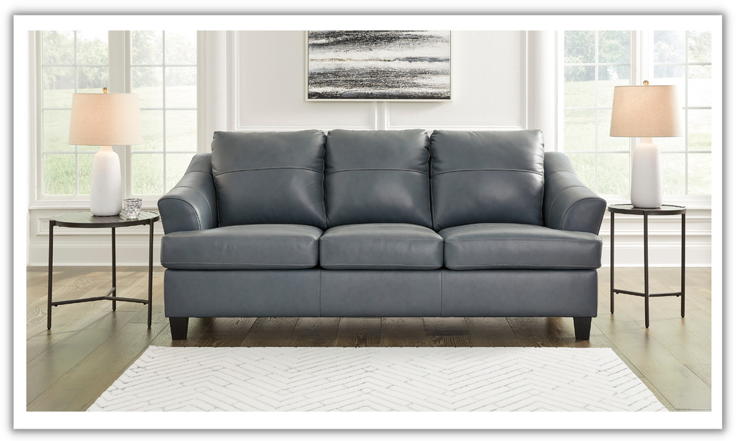 Genoa 3-Seater Queen Leather Sofa Sleeper-Jennifer
