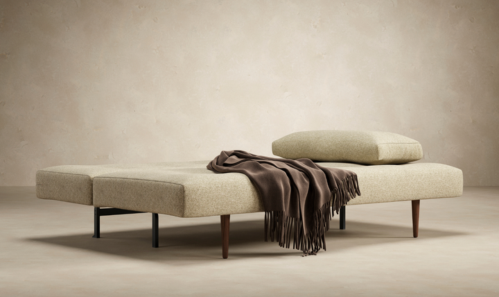 Innovation Living Recast Dark Styletto 2-Seater Fabric Sofa Bed-Jennifer Furniture