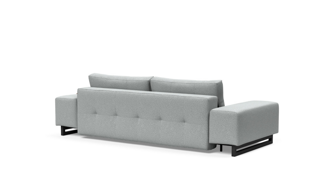 Innovation Living Grand DEL 2-Seater Fabric Sofa Bed with Ottoman-Jennifer Furniture