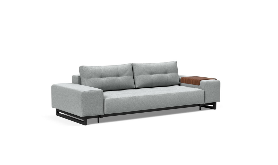 Innovation Living Grand DEL 2-Seater Fabric Sofa Bed with Ottoman-Jennifer Furniture
