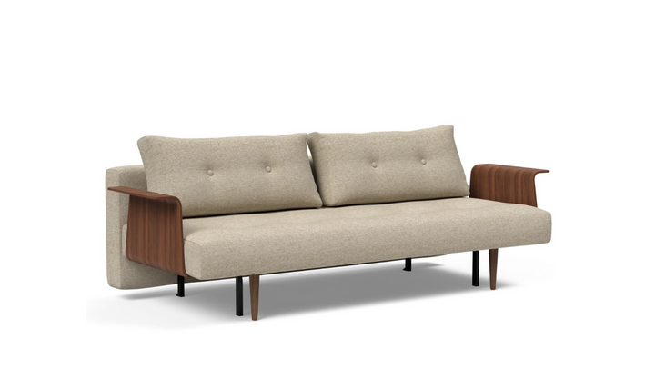 Innovation Living Recast Dark Styletto 2-Seater Fabric Sofa Bed-Jennifer Furniture