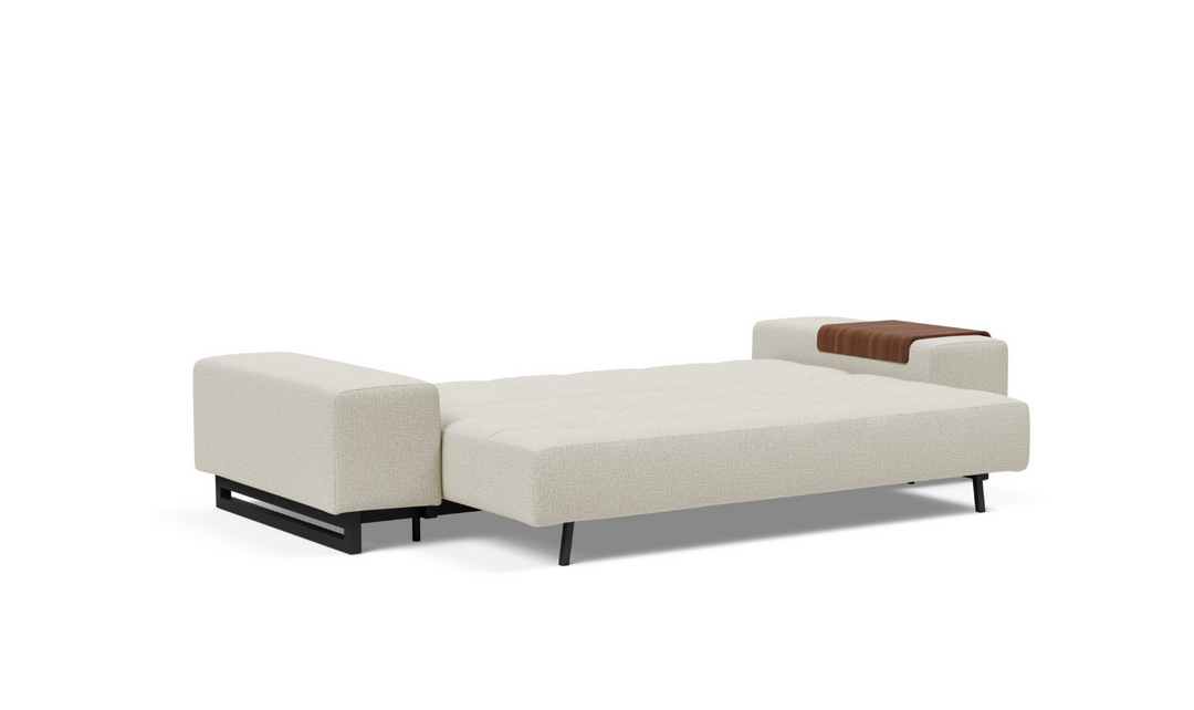 Innovation Living Grand DEL 2-Seater Fabric Sofa Bed with Ottoman-Jennifer Furniture