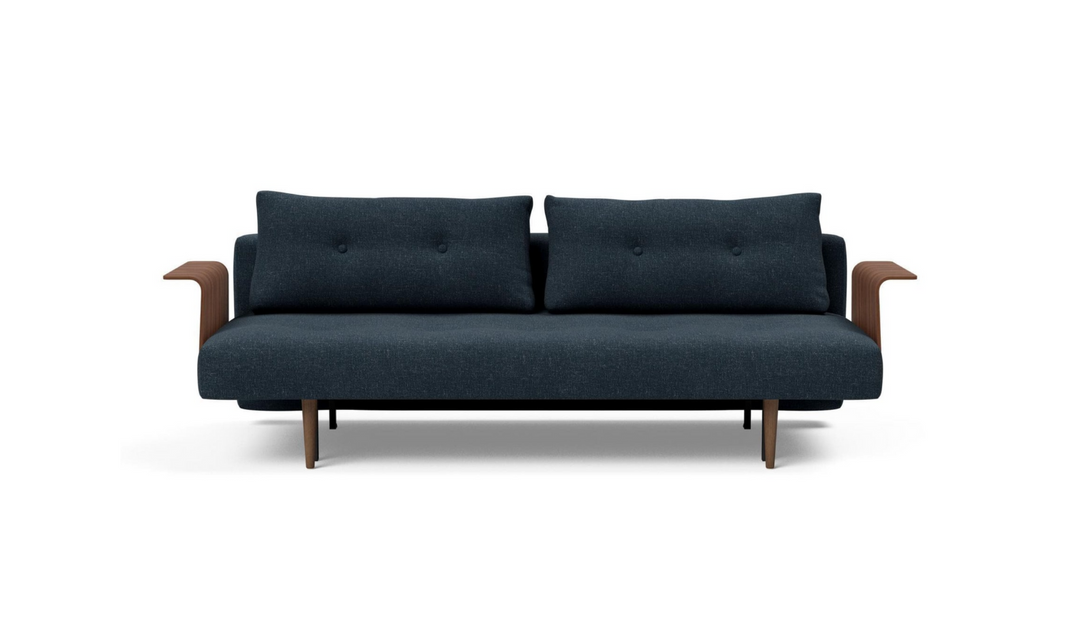 Innovation Living Recast Dark Styletto 2-Seater Fabric Sofa Bed-Jennifer Furniture