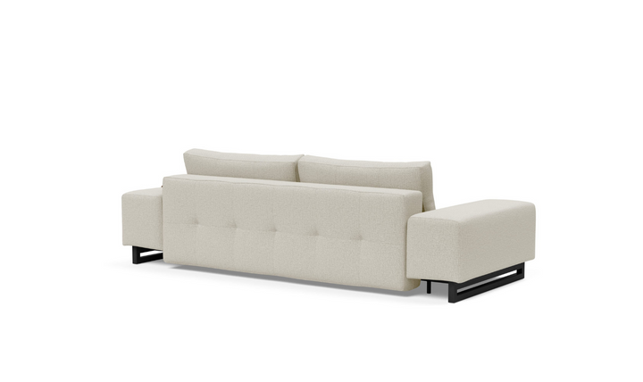 Innovation Living Grand DEL 2-Seater Fabric Sofa Bed with Ottoman-Jennifer Furniture