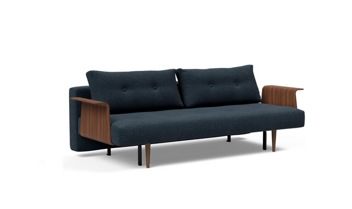 Innovation Living Recast Dark Styletto 2-Seater Fabric Sofa Bed-Jennifer Furniture