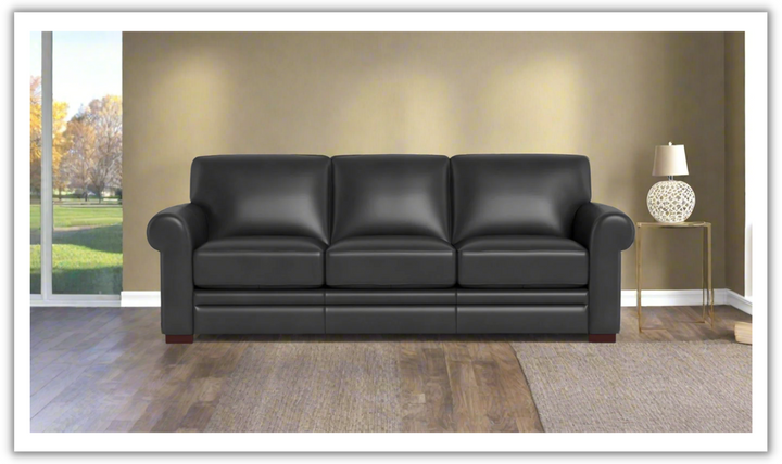 Hydeline Brookfield 3-Seater Waxy Pull-up Leather Sofa in Mocha Brown-Jennifer Furniture