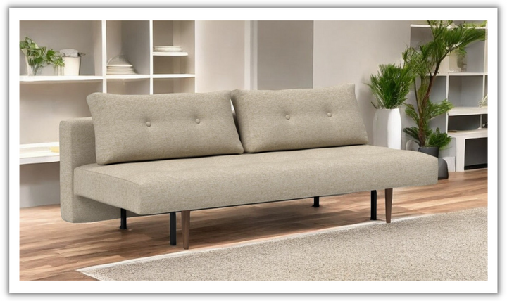 Innovation Living Recast Dark Styletto 2-Seater Fabric Sofa Bed-Jennifer Furniture