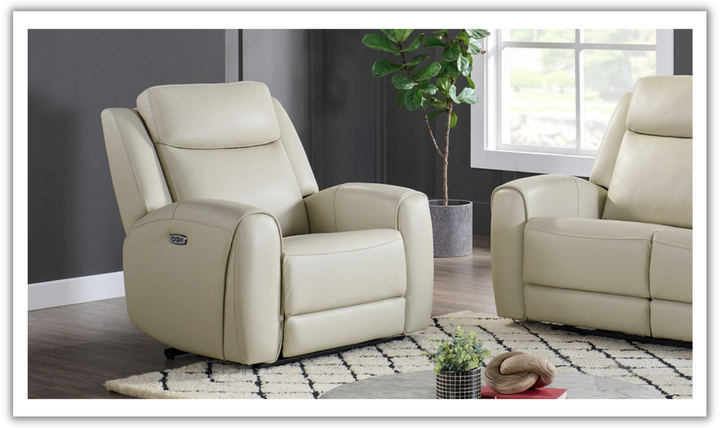 Gio Italia  Wonder Leather Power Recliner Chair-Jennifer Furniture