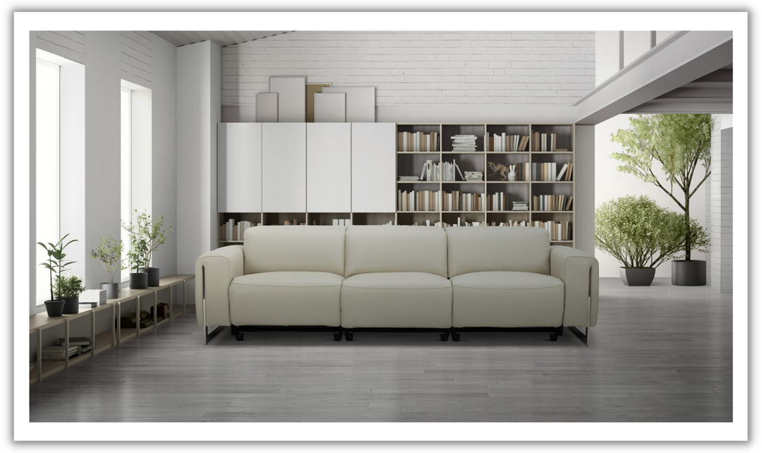 Gio Italia Hudson Leather 3-seater Sofa with Tufted Seats-Jennifer Furniture