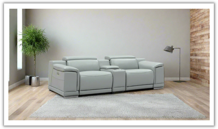 Gio Italia Hartley 2 Piece Loveseat with 2 PWR Recliners-Jennifer Furniture