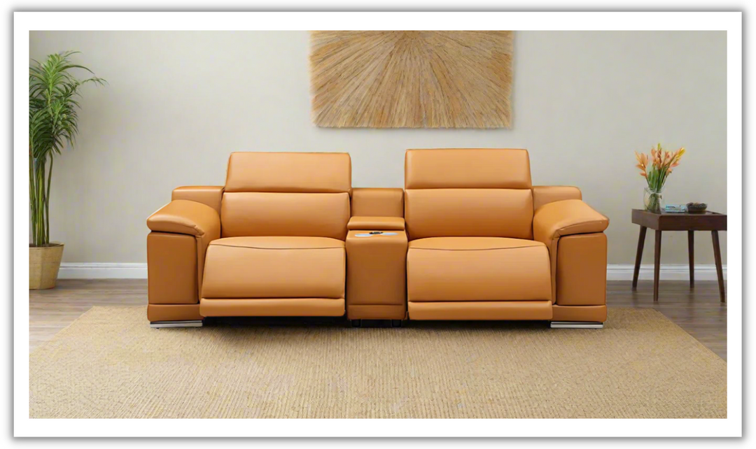 Gio Italia Hartley 2 Piece Loveseat with 2 PWR Recliners-Jennifer Furniture