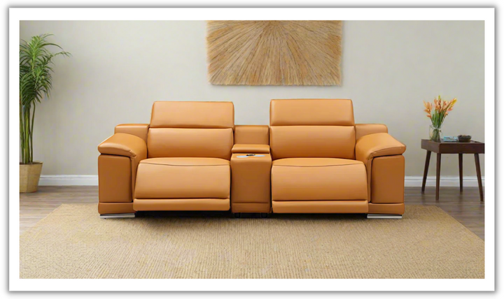 Gio Italia Hartley 2 Piece Loveseat with 2 PWR Recliners-Jennifer Furniture