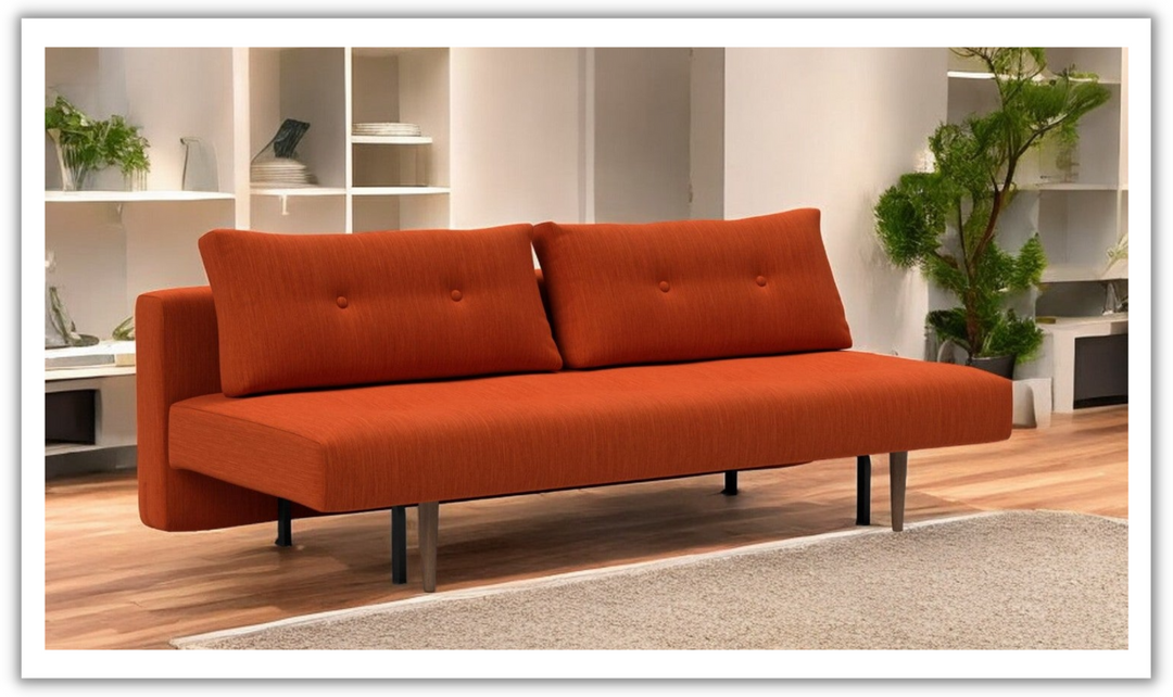 Innovation Living Recast Dark Styletto 2-Seater Fabric Sofa Bed-Jennifer Furniture