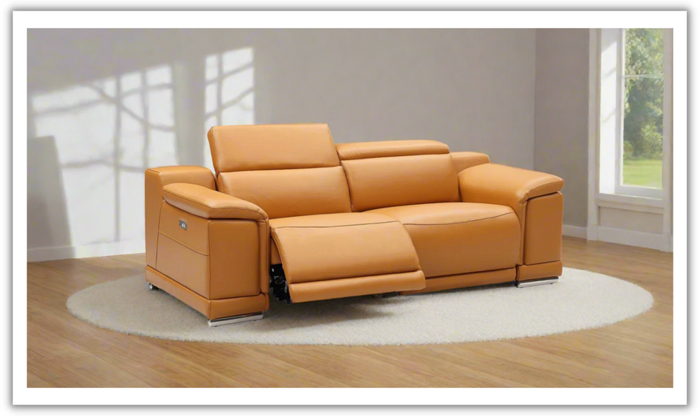 Gio Italia Hartley 2 Piece Sofa 2 PWR Recliners-Jennifer Furniture