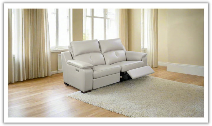 Gio Italia Thompson Loveseat with 2 electric recliners-Jennifer Furniture