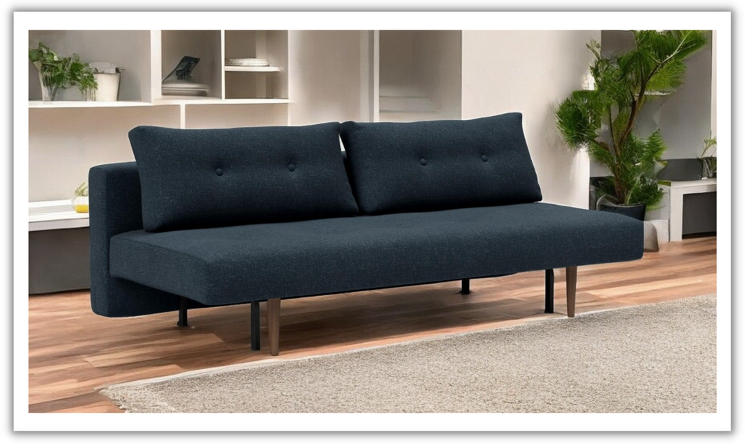 Innovation Living Recast Dark Styletto 2-Seater Fabric Sofa Bed-Jennifer Furniture