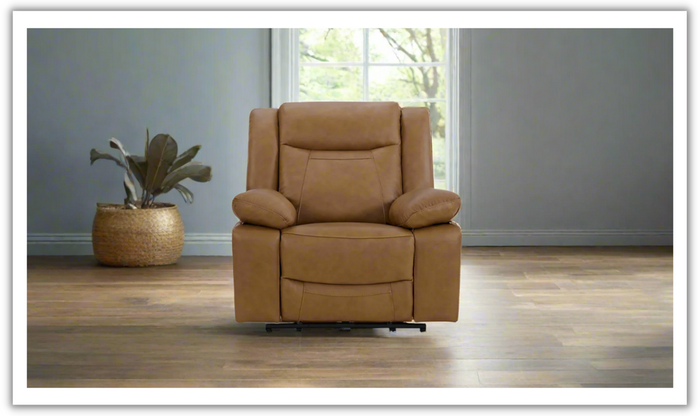 Gio Italia Wyatt Leather Chair with Recliners-Jennifer Furniture