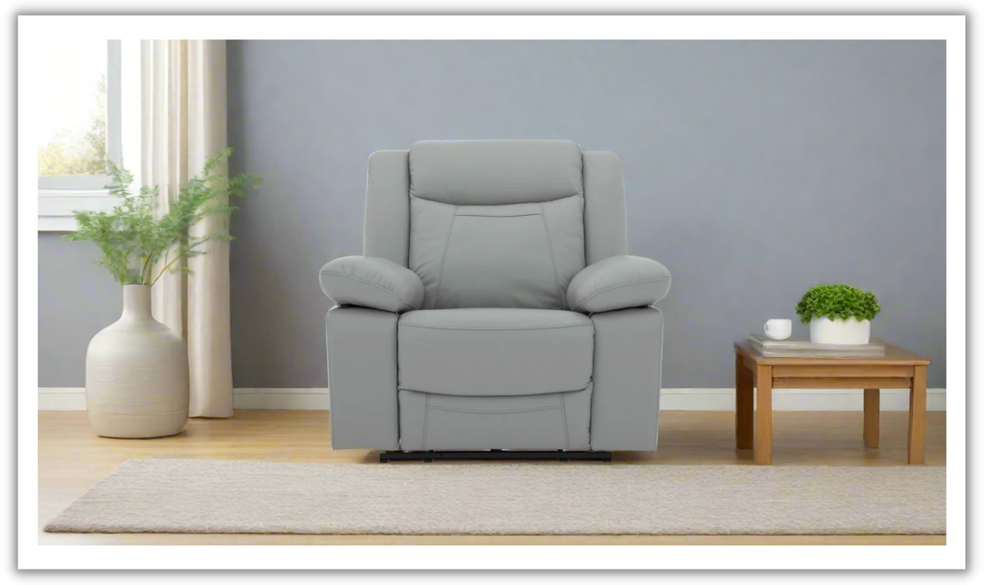 Gio Italia Wyatt Leather Chair with Recliners-Jennifer Furniture