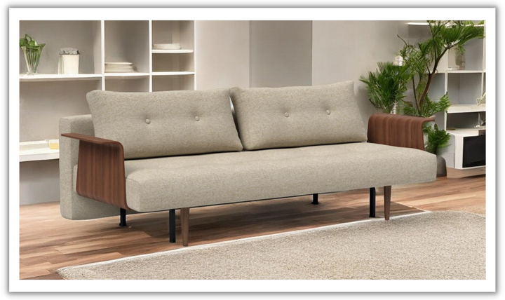 Innovation Living Recast Dark Styletto 2-Seater Fabric Sofa Bed-Jennifer Furniture