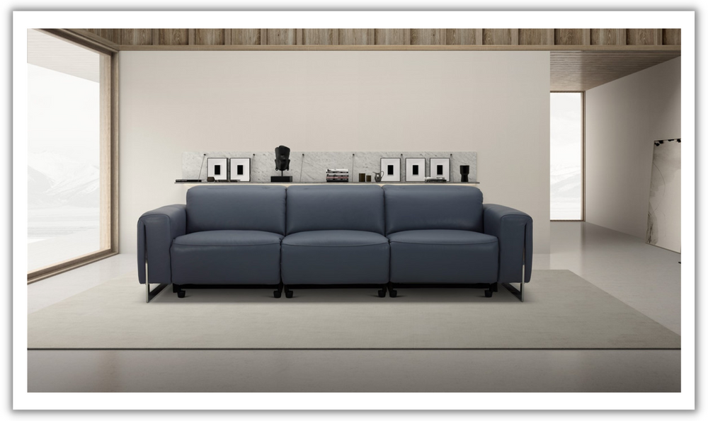 Gio Italia Hudson Leather 3-seater Sofa with Tufted Seats-Jennifer Furniture