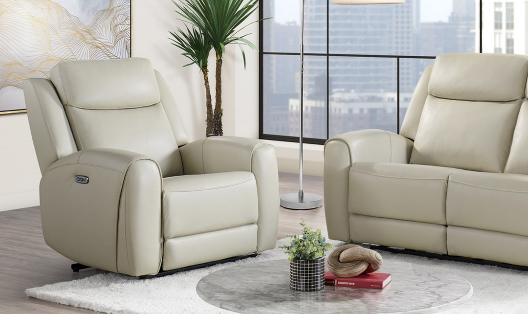 Gio Italia  Wonder Leather Power Recliner Chair-Jennifer Furniture