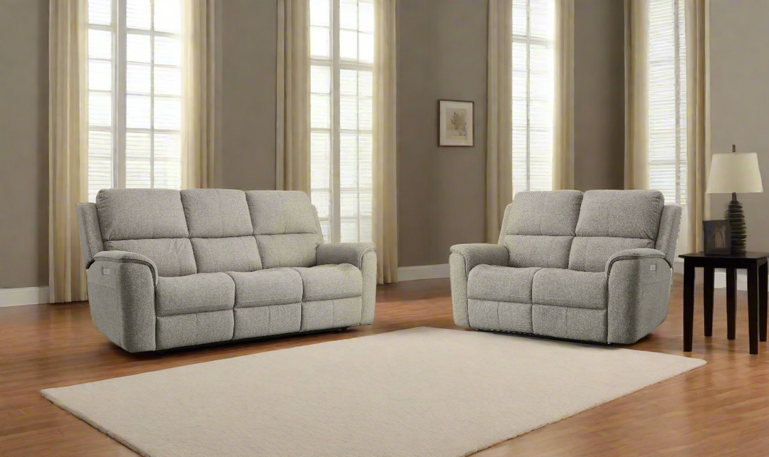 Flexsteel Henry Leather Power Recliner Living Room Set