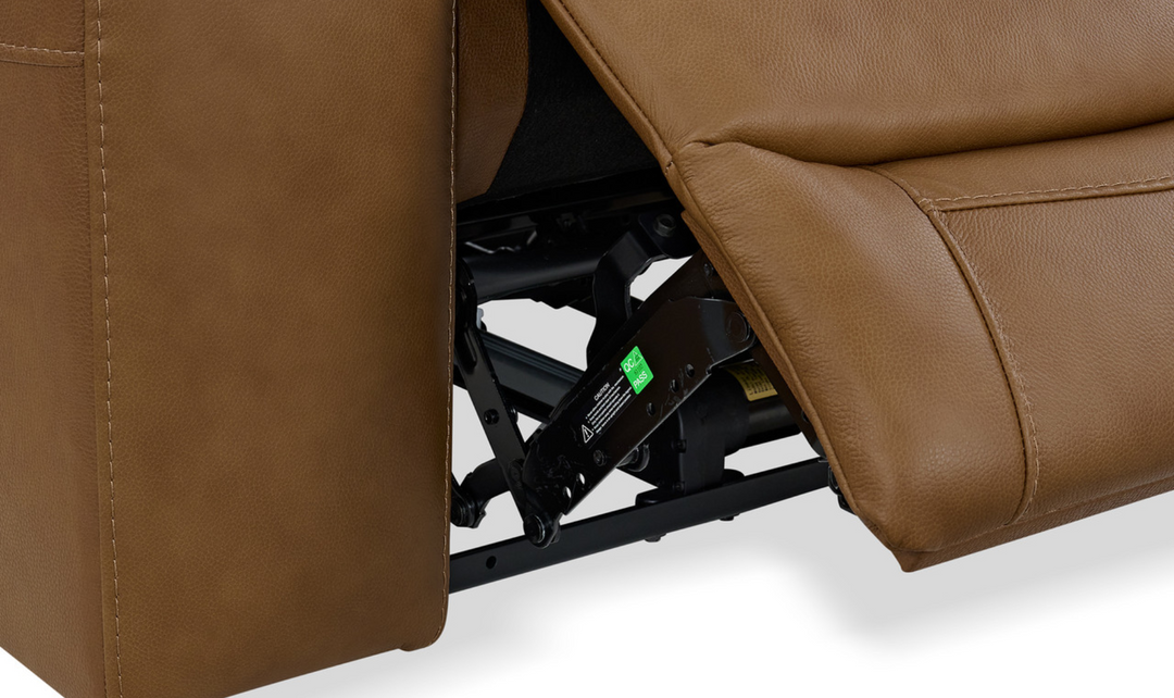 Gio Italia Wyatt Leather Loveseat in Light Grey-Jennifer Furniture