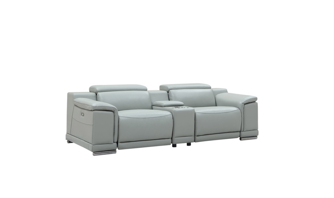 Gio Italia Hartley 2 Piece Sofa 2 PWR Recliners-Jennifer Furniture