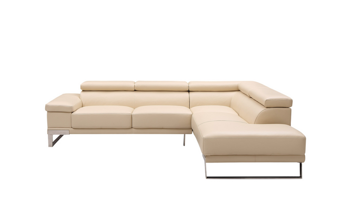 Gio Italia Baxter Sectional with Facing Right + Left Chaise-Jennifer Furniture