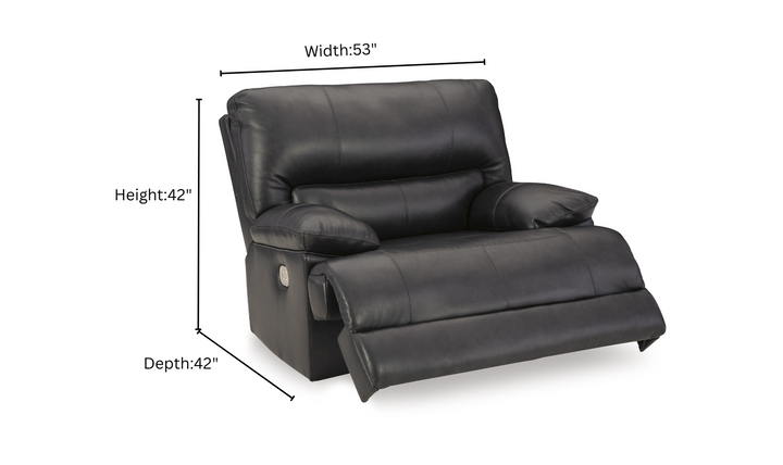 Modern Heritage Mountainous Power Recliner Chair With Power Headrest- Jennifer Furniture