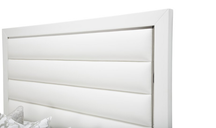 AICO Cal King Upholstered Panel Bed (3 Pc)-jennifer furniture