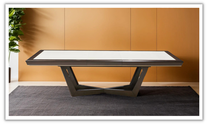 AICO Belmont Place Rectangular Dining Table in Espresso