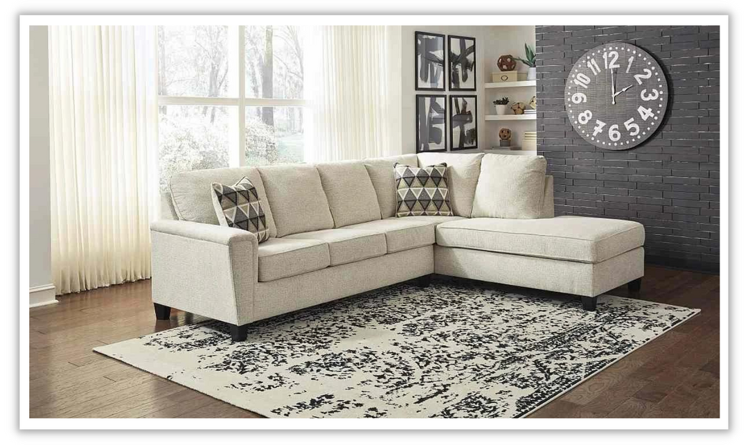 Abinger L-shaped Fabric Sleeper Sectional Sofa with Chaise