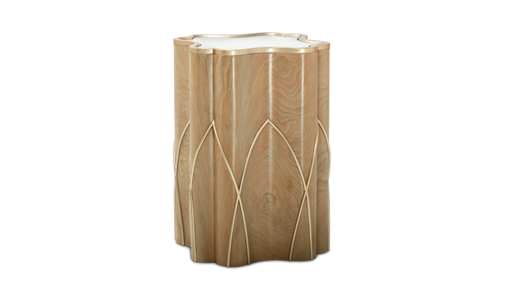 Aico Furniture Villa Cherie Chairside Table-jennifer furniture