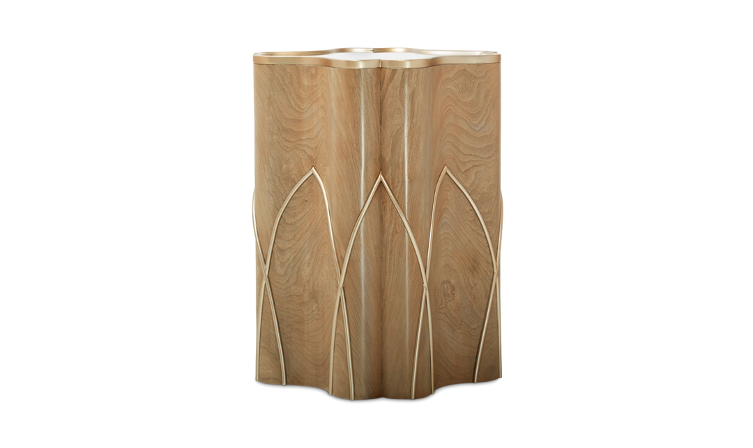 Aico Furniture Villa Cherie Chairside Table-jennifer furniture