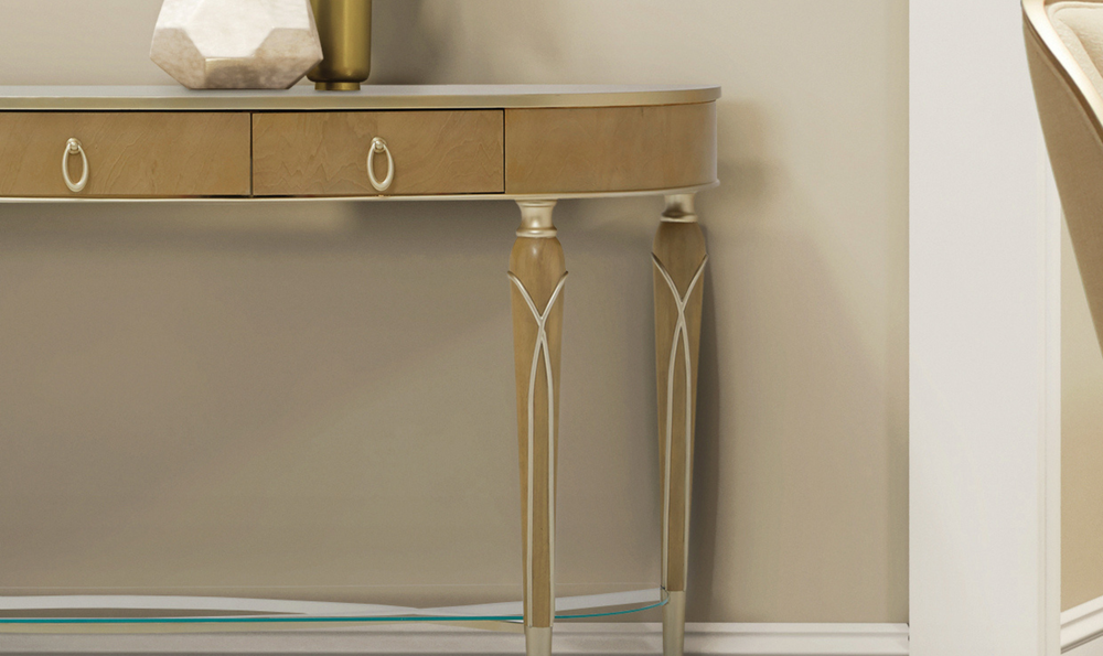 Aico Furniture Villa Cherie Console Table-jennifer furniture