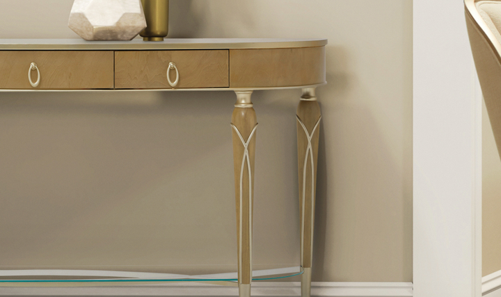 Aico Furniture Villa Cherie Console Table-jennifer furniture