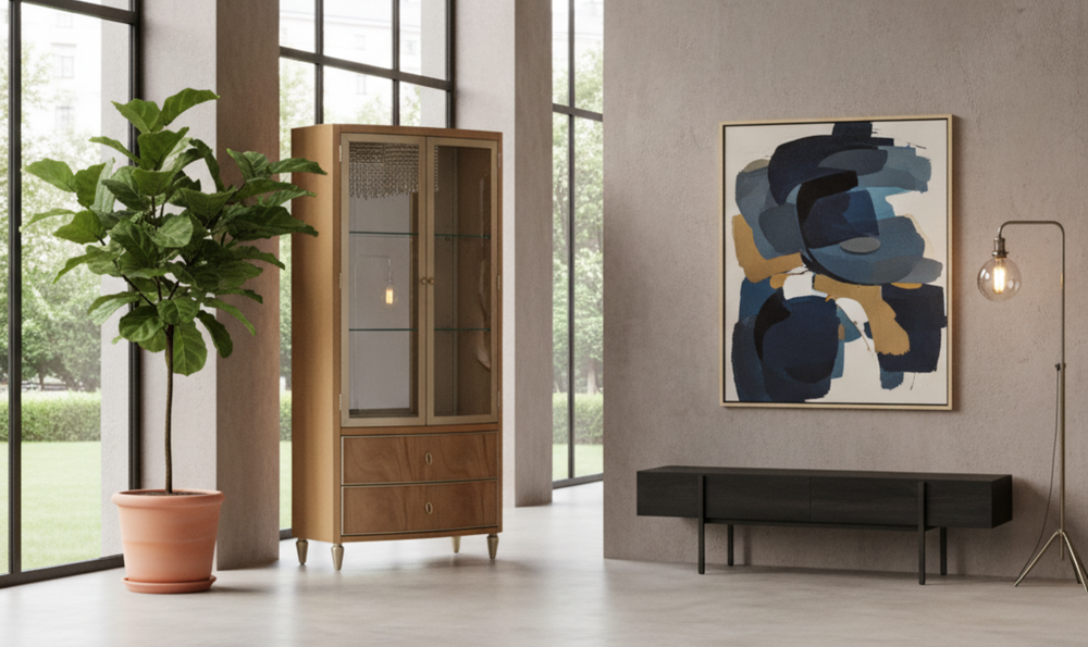 Aico Furniture Villa Cherie Display Cabinet-jennifer furniture